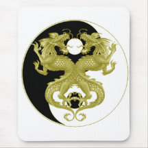 Yin Yang Dragons 5 Mouse Pad