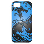 Yin Yang Dragons, blue and black iPhone 5 Covers