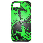 Yin Yang Dragons, green and black Case For The iPhone 5