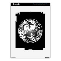 Yin Yang Dragons iPad 3 Decals