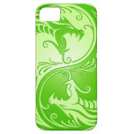 Yin Yang Dragons, light green Case For The iPhone 5