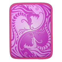 Yin Yang Dragons, light purple iPad Sleeve
