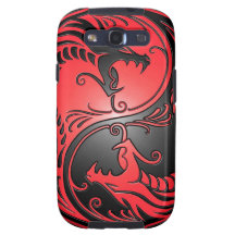 Yin Yang Dragons, red and black Galaxy SIII Covers
