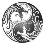 Yin Yang Dragons Stickers