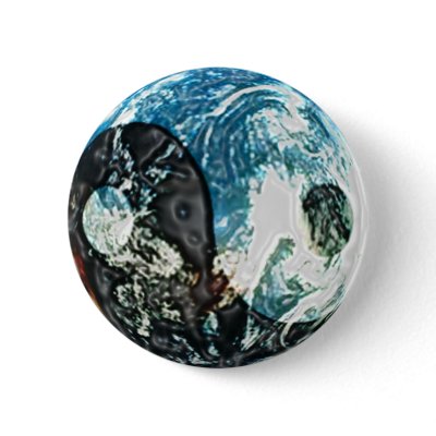 Yin Yang Earth Button by clonecire