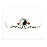 Yin Yang en naturaleza Tarjetas Postales