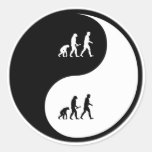 Yin Yang Evolutionary Biology Round Sticker