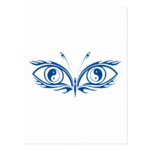 Yin Yang Eyes Post Cards