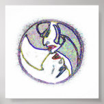 Yin Yang Faces Posters