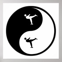 Yin Yang Figure Skating Poster
