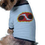yin yang fire meteor shower dog tee
