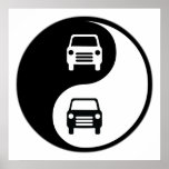 Yin Yang Fixing Cars Print