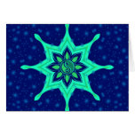 Yin Yang Flower Stars Card