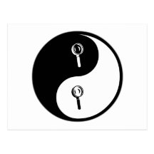 Yin Yang Forensic Science Post Card