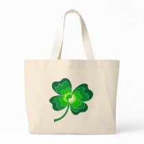 Yin Yang Four Leaf Clover Bag