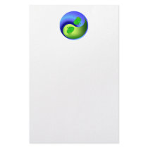 Yin Yang Frog Custom Stationery