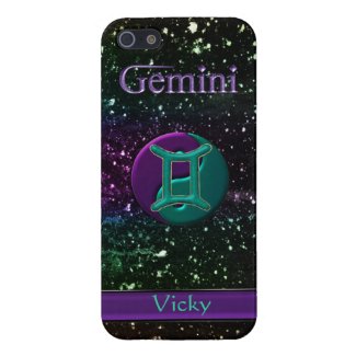 Yin Yang Gemini Night Sky Personalized iPhone