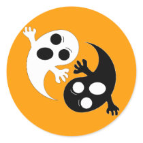 Yin Yang Ghosts stickers