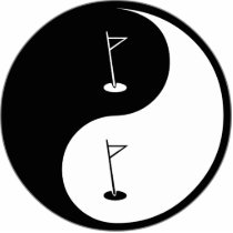 Yin Yang Golf photo sculptures