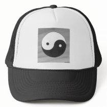 Yin Yang & Gray watercolor and ink drawing hats