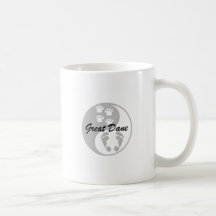 yin yang great dane coffee mug