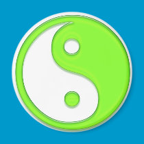 Yin Yang - Green magnets