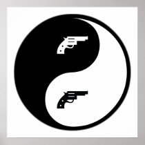 Yin Yang Gun Print