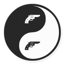 Yin Yang Gun stickers by whatitis Yin Yang Gun stickers