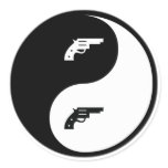 Yin Yang Gun Stickers