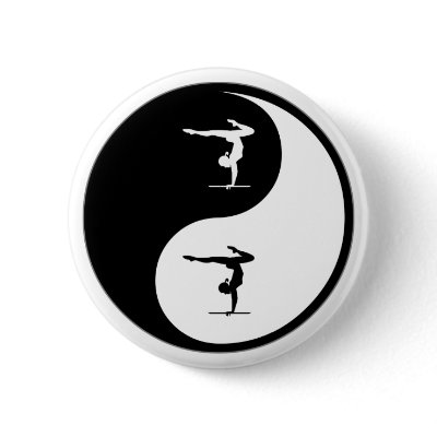 Yin Yang Gymnastics Pin