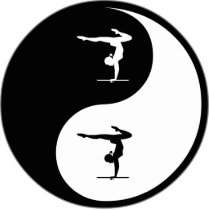 Yin Yang Gymnastics photo sculptures by whatitis Yin Yang Gymnastics photo sculptures