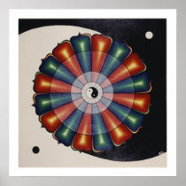 Yin Yang harmony mandala Poster