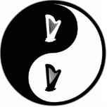 Yin Yang Harp Cut Outs