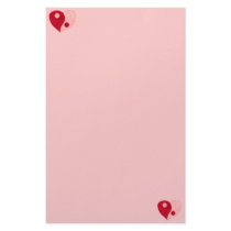Yin Yang Heart (Red/Pink) Stationery Design
