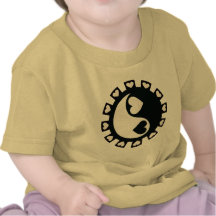 YIN YANG HEARTS BLACK & WHITE T SHIRT