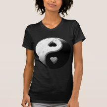 Yin Yang Hearts Tee Shirt