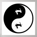 Yin Yang High Jumping Poster