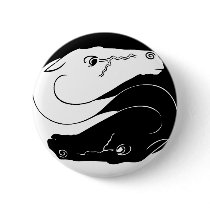 Yin Yang Horse Pin buttons by chris__tina Yin Yang Horse Pin buttons