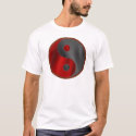 Yin/Yang in Black & Red t-shirts