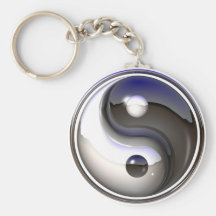 Yin/yang keychain