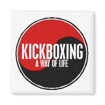 Yin Yang Kickboxing 1 imanes by blackbeltstuff Yin Yang Kickboxing 1 imanes
