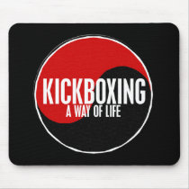 Yin Yang Kickboxing 1 alfombrillas de raton by blackbeltstuff Yin Yang Kickboxing 1 alfombrillas de raton