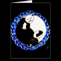 yin yang kittens cards