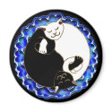 yin yang kittens magnet by wolffreeborn yin yang kittens magnet