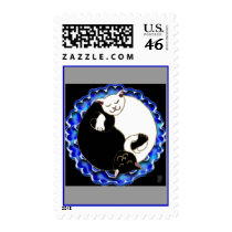yin yang kittens stamp by wolffreeborn yin yang kittens stamp