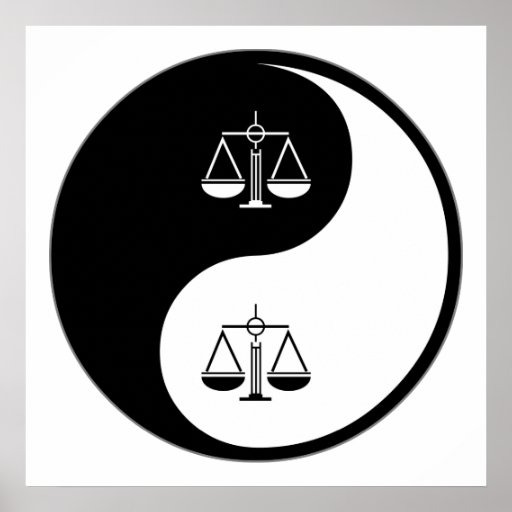 Yin Yang Law Poster Zazzle