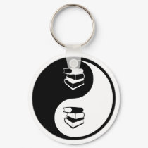 Yin Yang Library Work keychains