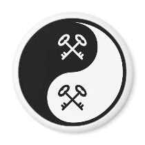 Yin Yang Locks and Keys magnets