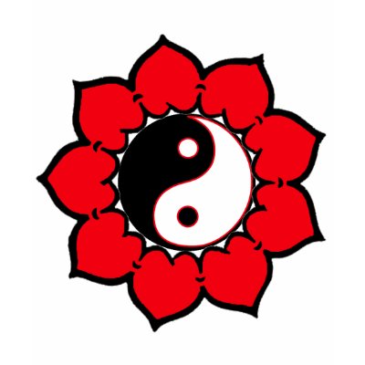 Yin Yang Lotus Flower Tee Shirts by sixteenthkid