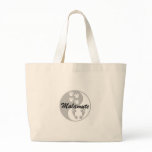 yin yang malamute canvas bags